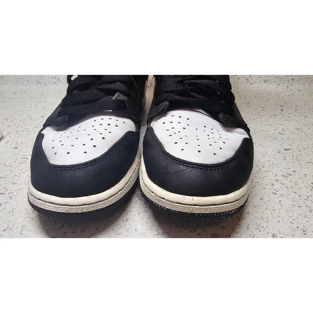 Nike Air Jordan 1 Mid Panda Black White GS 7Y